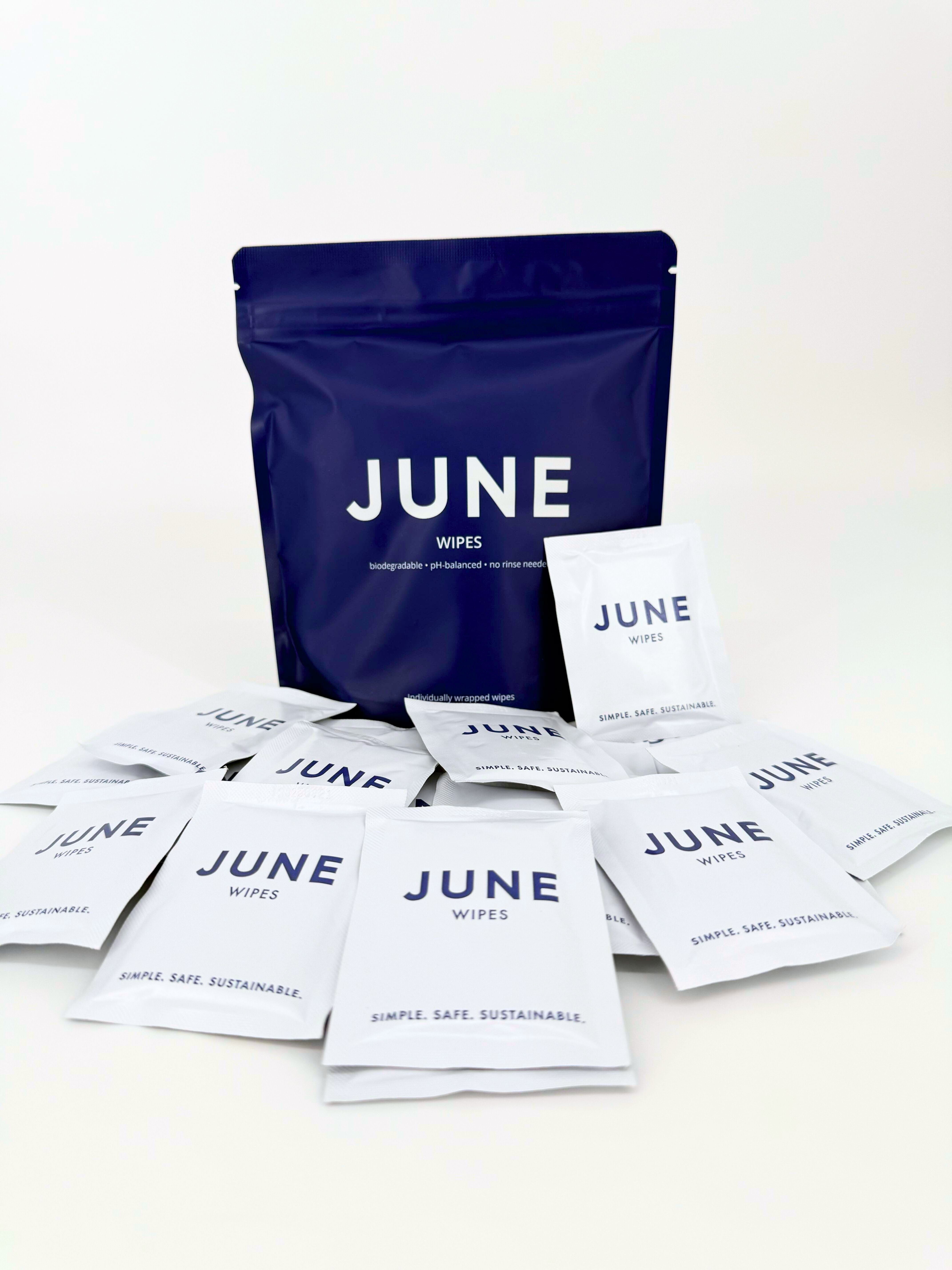 June Cup Wipes (20 Pack)