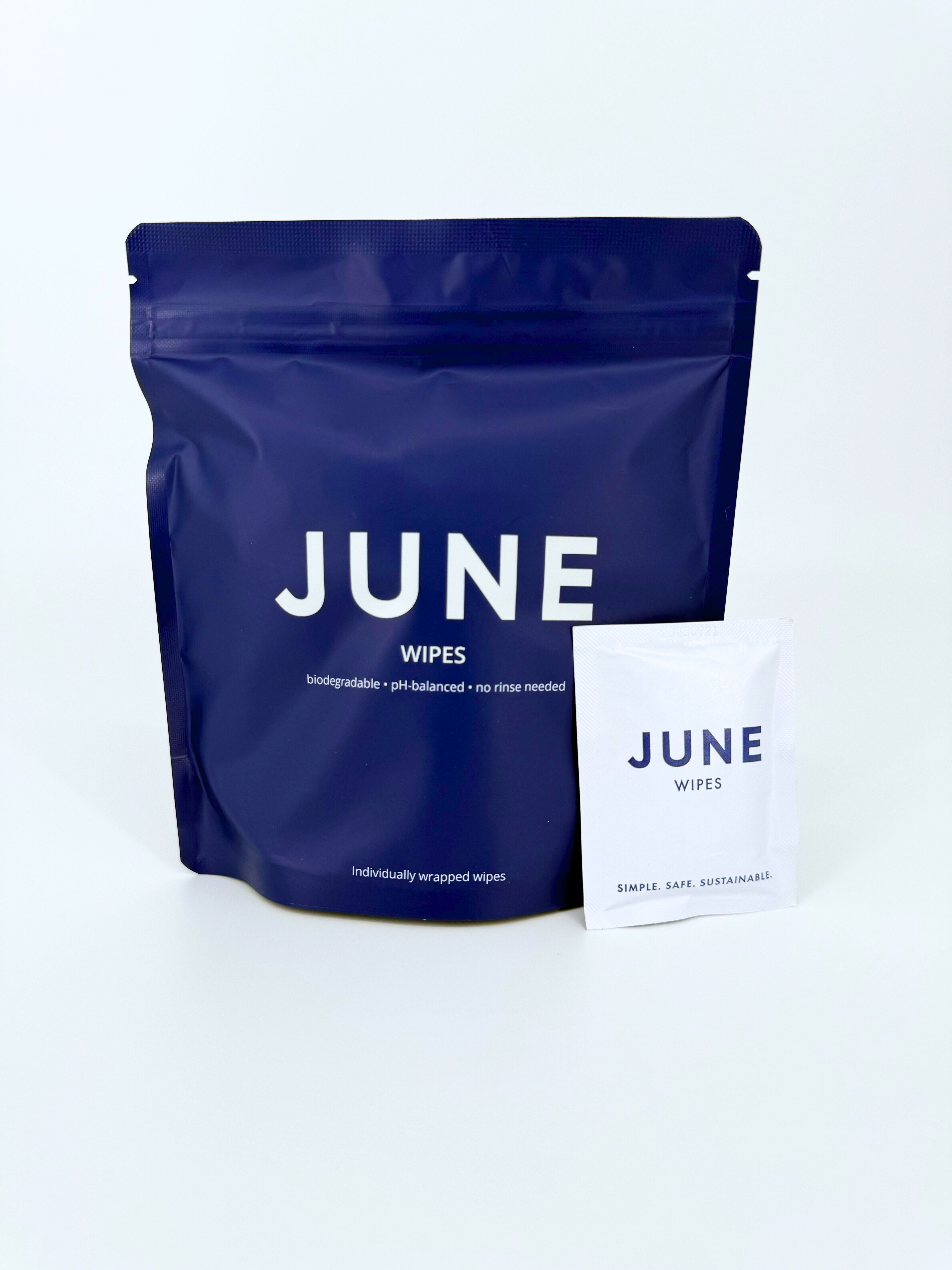 June Cup Wipes (20 Pack)